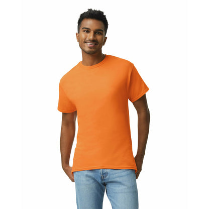 Optima Premium Ultra Cotton T-Shirt - Safety Orange, Medium, 10-Pack