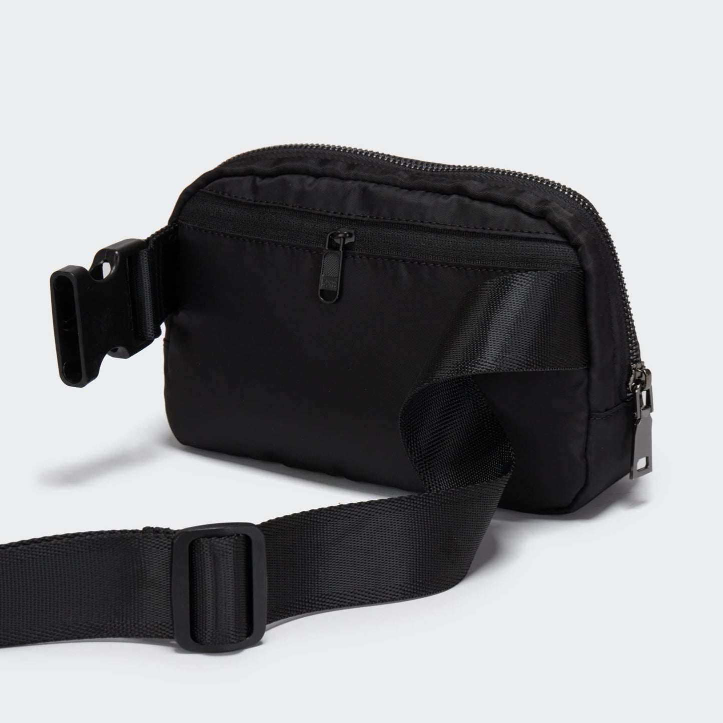 Optima Premium Fanny Pack - Black Polyester, Versatile Belt Bag