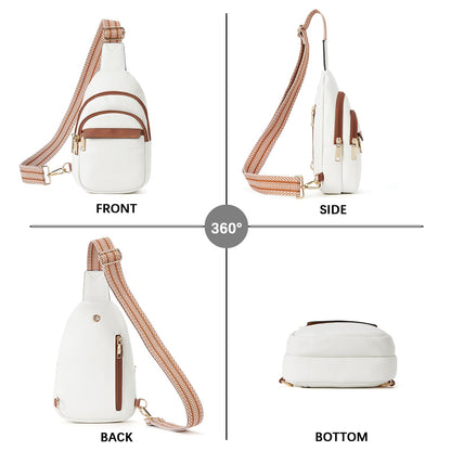 Optima Premium Leather Small Crossbody Sling Bag for Travel