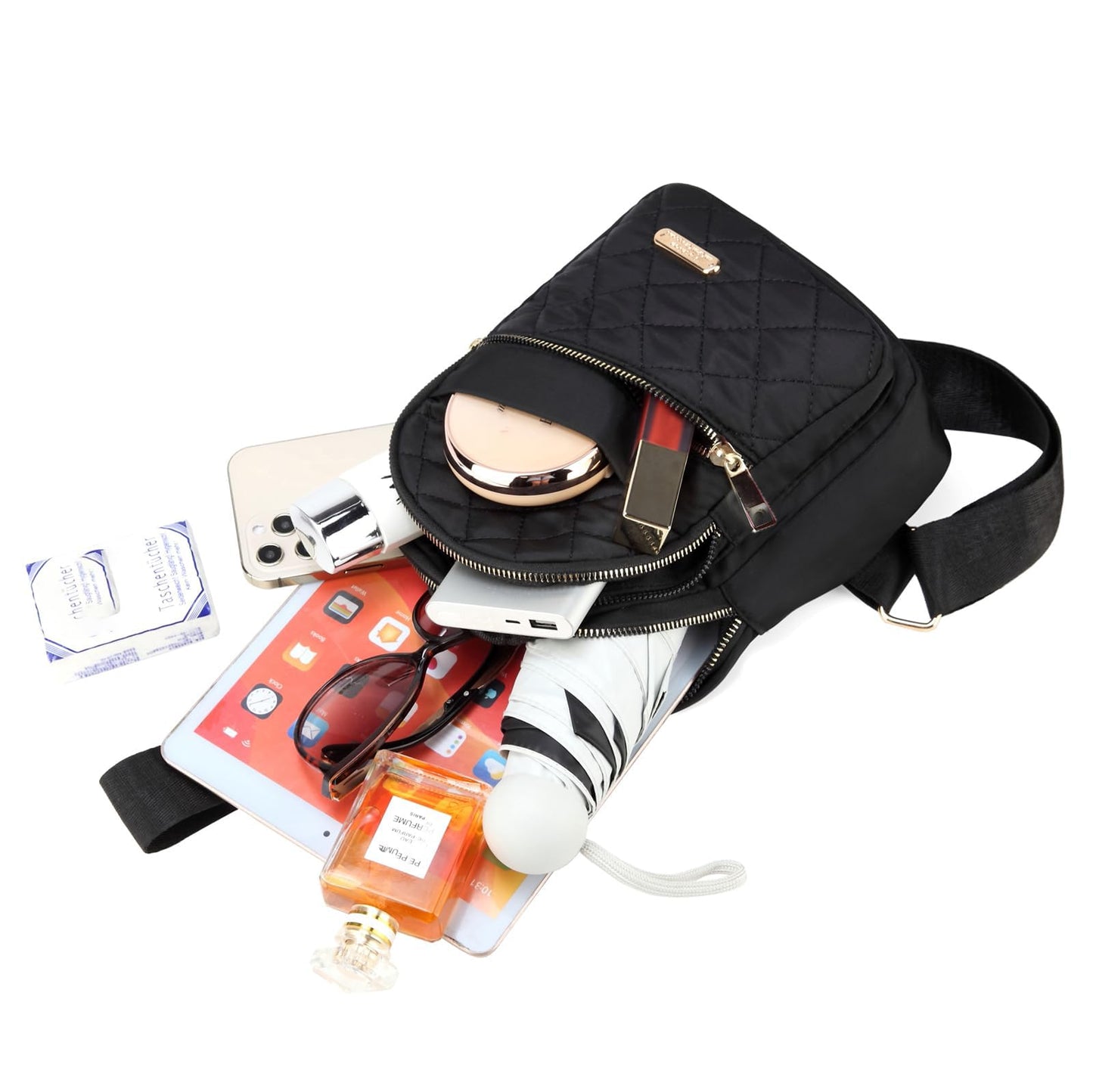 Optima Women's Crossbody Sling Backpack - Compact Daypack for Travel