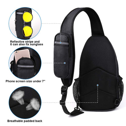 Optima Premium Crossbody Sling Backpack - Travel & Hiking Ready