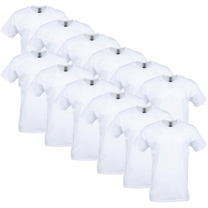 Optima Premium Softstyle Short Sleeve T-Shirt - White, Size S (12-Pack)