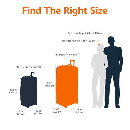 Optima Premium Rolling Duffel Bag - 35" Ripstop Luggage for Travel