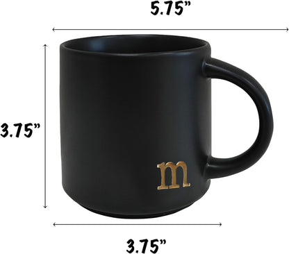Optima Elegant Monogram Ceramic Coffee Mug - 15 oz Personalized Gift