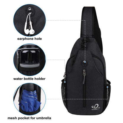 Optima Premium Crossbody Sling Backpack - Travel & Hiking Ready
