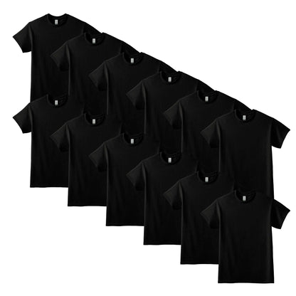Optima Premium DryBlend 50/50 T-Shirt - Black, M (12-Pack)