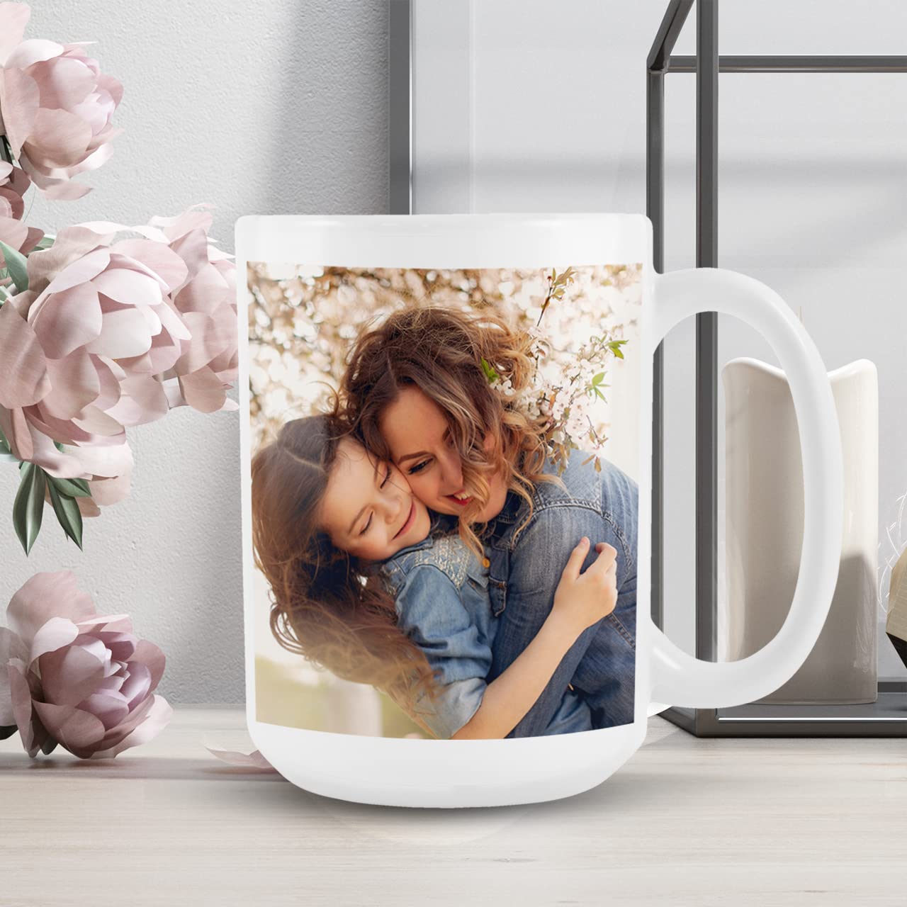 Optima Premium 15oz Customizable Mug - Double-Sided Print