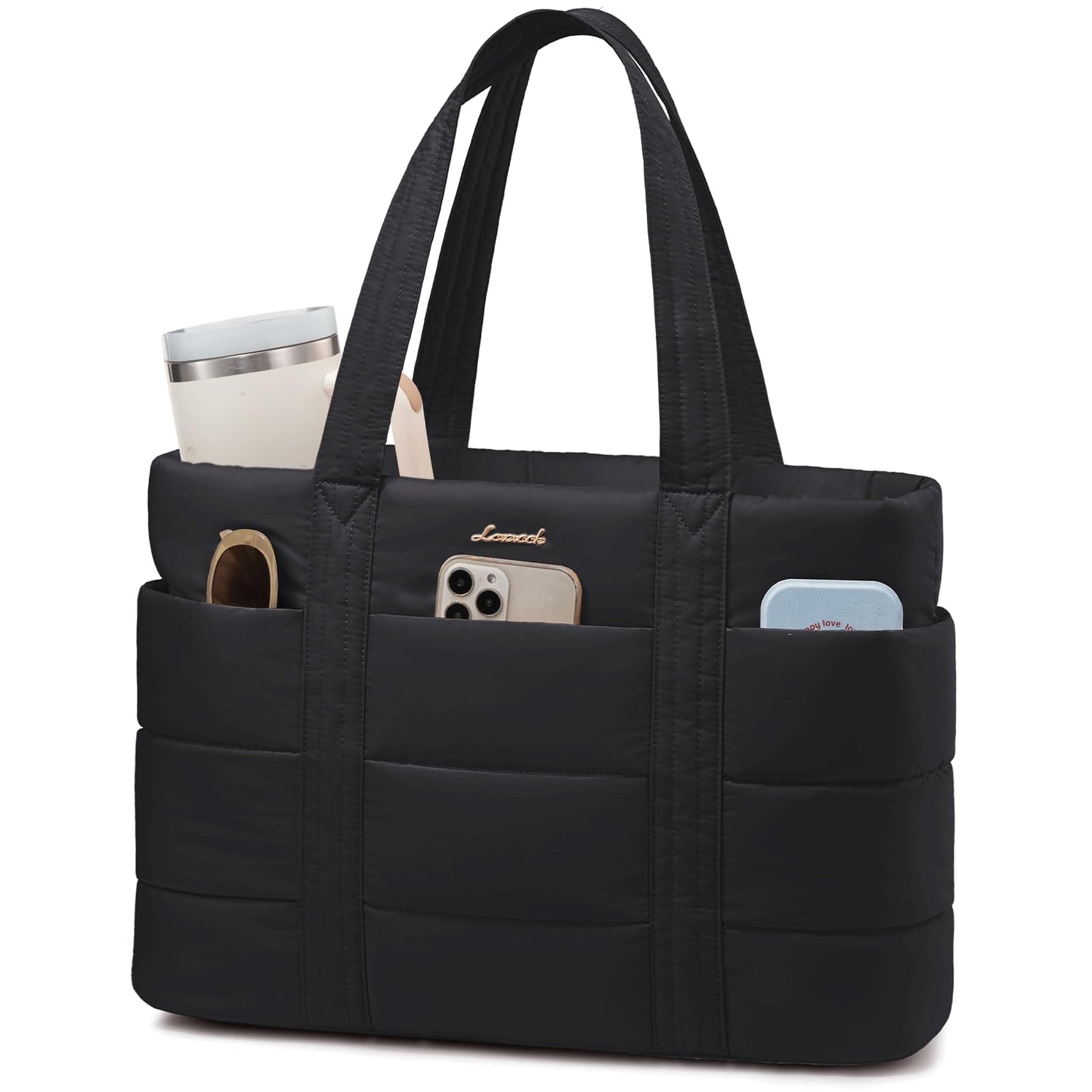 Optima Premium Large Puffer Tote Bag - Lightweight Work & Travel