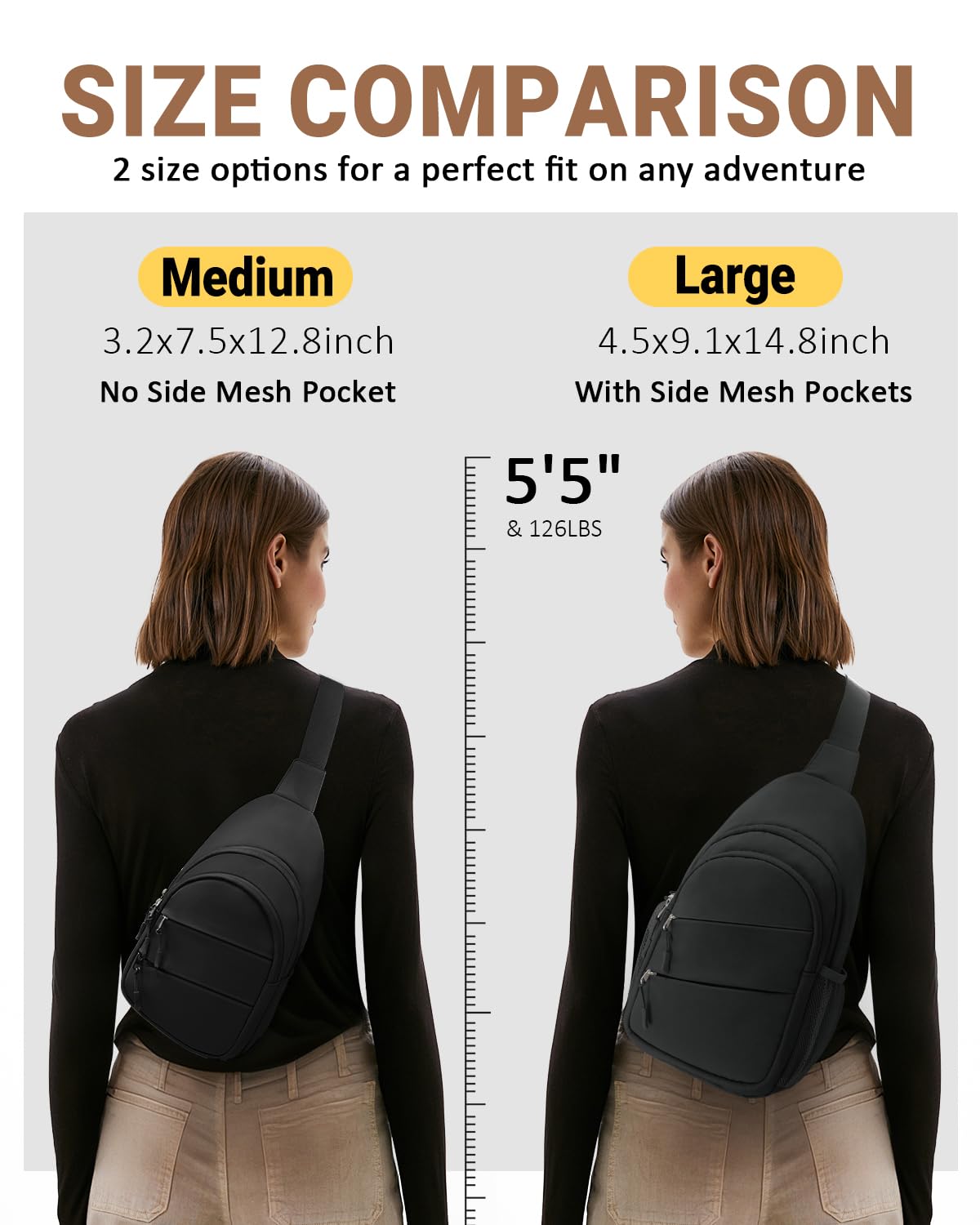 Optima Lightweight Anti-Theft Crossbody Backpack - Medium Size