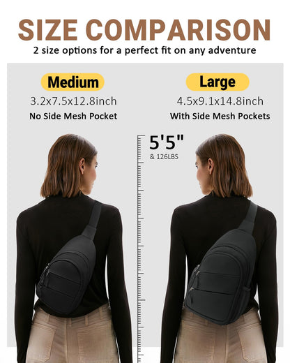 Optima Lightweight Anti-Theft Crossbody Backpack - Medium Size