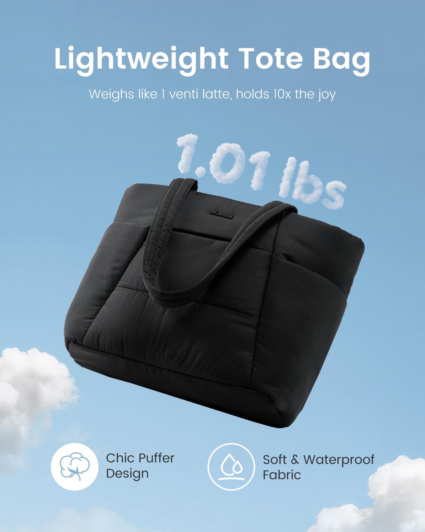 Optima Premium Women's Tote Bag - 15.6in, Stylish Black Design