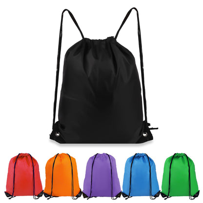 Optima Premium Drawstring Backpack - 6 Pack for Sports & Travel