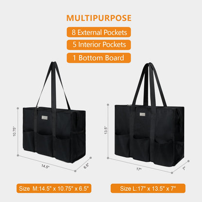 Optima Premium Water-Resistant Tote Bag - Large with 13 Pockets