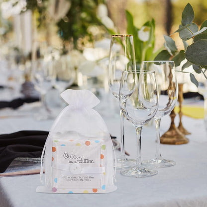 Optima Premium White Organza Drawstring Bags - 4"x6" Wedding Favors