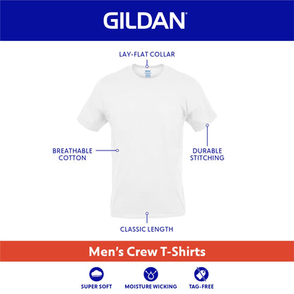 Optima Premium Men's Crew T-Shirt 12 Pack - X-Large, White