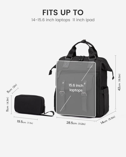 Optima Women's Laptop Backpack - 15.6 Inch, Travel & Work Ready