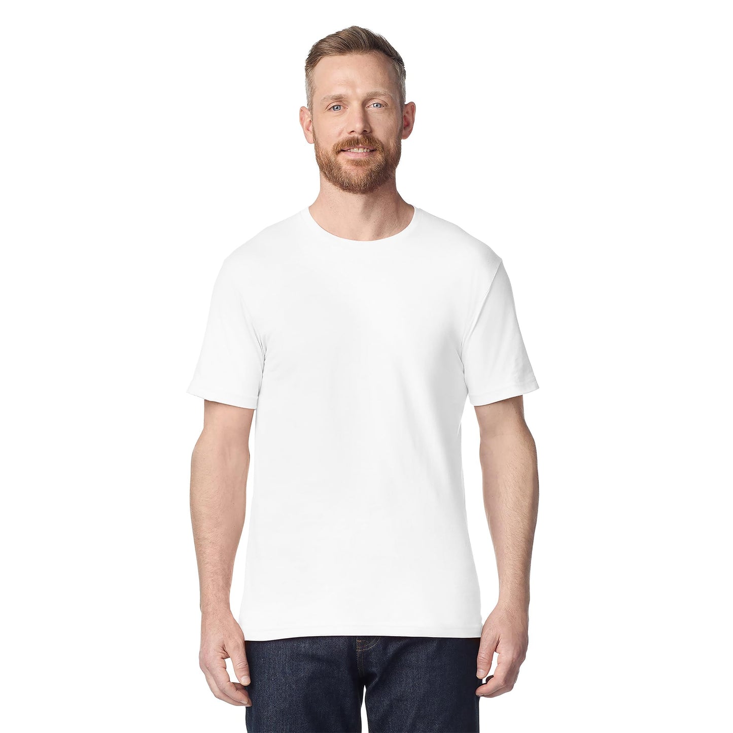Optima Premium Softstyle Short Sleeve T-Shirt - White, Size S (12-Pack)