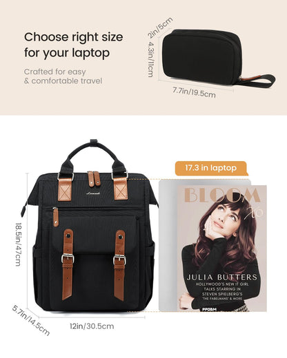 Optima Premium 15.6 Inch Laptop Backpack for Work & Travel