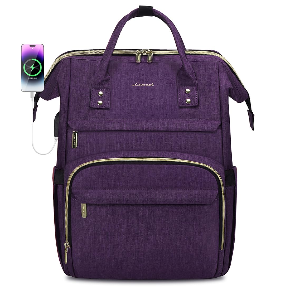 Optima Premium 15.6-Inch Waterproof Laptop Backpack for Women
