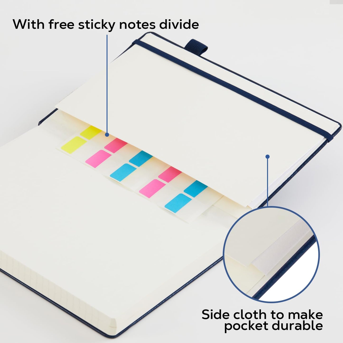 Optima Premium Leather A5 Lined Notebook Journal - 320 Pages