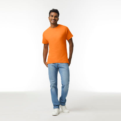 Optima Premium Ultra Cotton T-Shirt - Safety Orange, Medium, 10-Pack