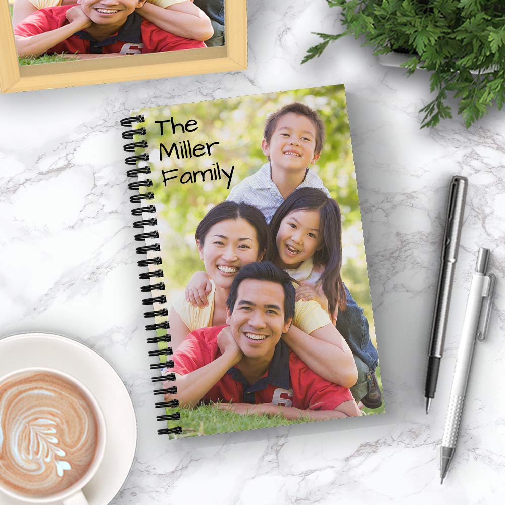 Optima Custom Photo Upload Notebook - 5.5” x 8.5”, Laminated Cover