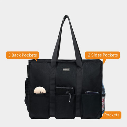 Optima Premium Water-Resistant Tote Bag - Large with 13 Pockets