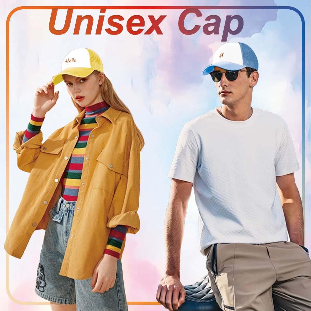 Optima Premium Sublimation Trucker Hats - Blank Mesh Cap, One Size