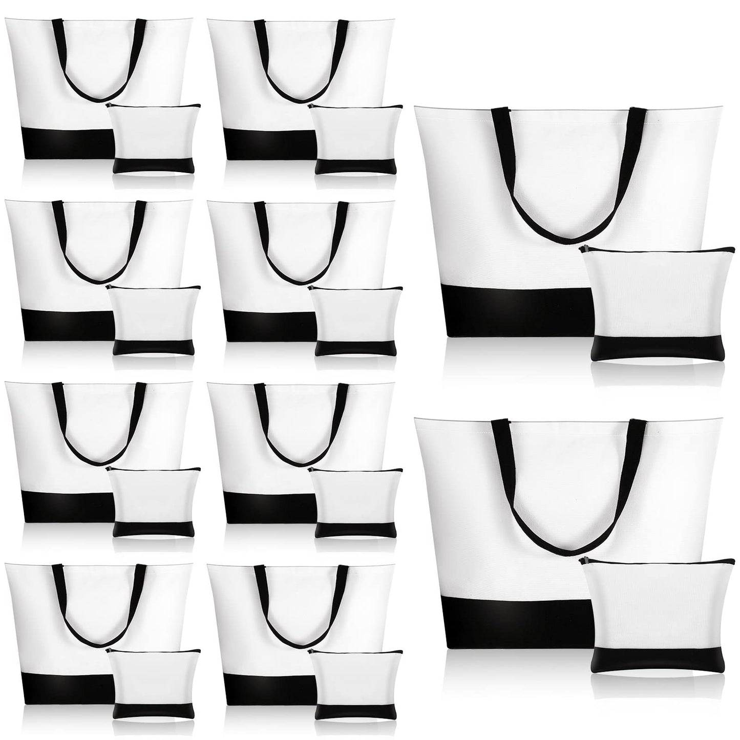 Optima Premium Large Canvas Tote Bag - Reusable & Versatile (20 Pcs)