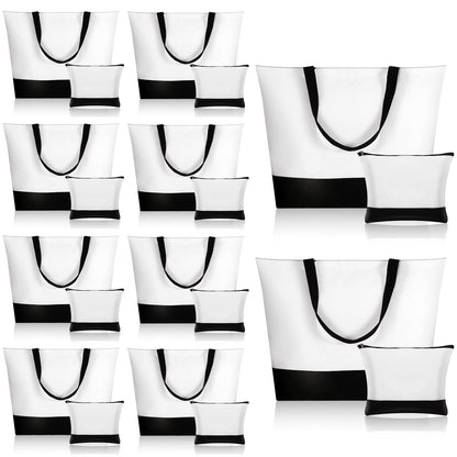 Optima Premium Large Canvas Tote Bag - Reusable & Versatile (20 Pcs)