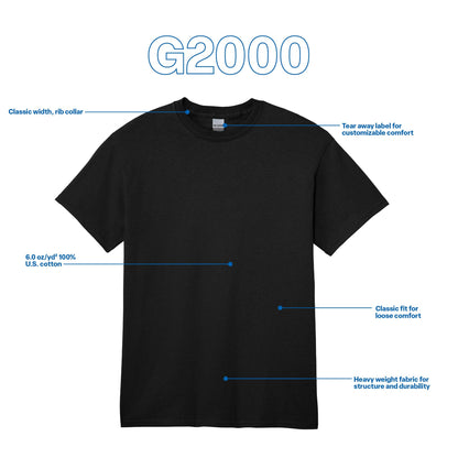 Optima Premium Ultra Cotton T-Shirt - Large, Black (10-Pack)