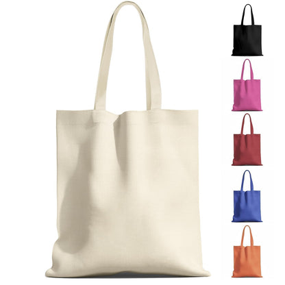 Optima Premium 14x15 Cotton Canvas Tote Bag - 55lbs Capacity