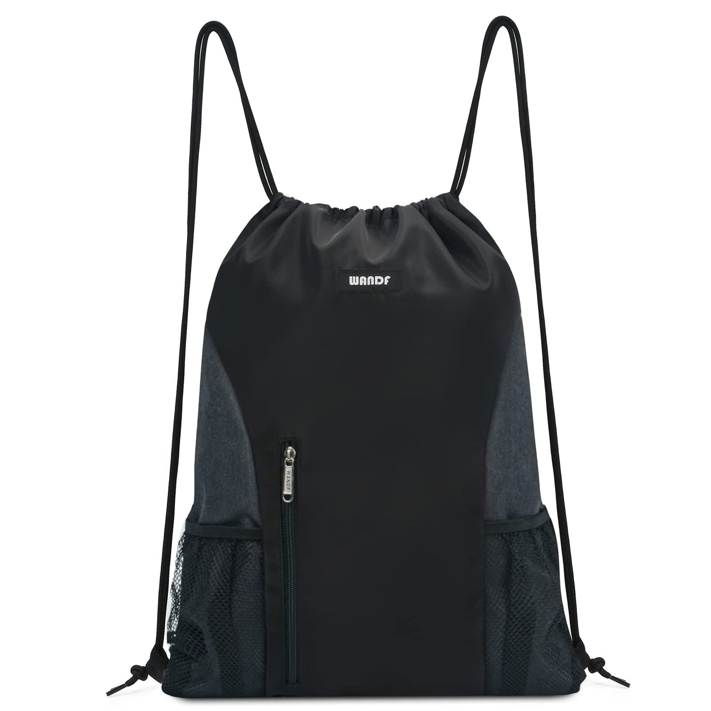 Optima Water-Resistant Drawstring Backpack with Mesh Pockets
