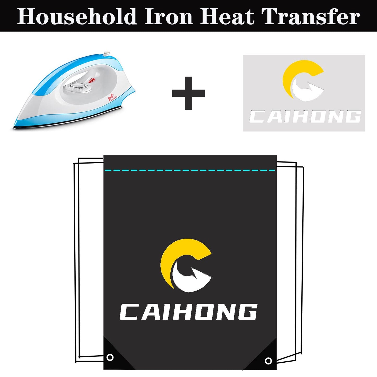 Optima Premium Drawstring Backpack - 100 Pack, Durable Black Bags