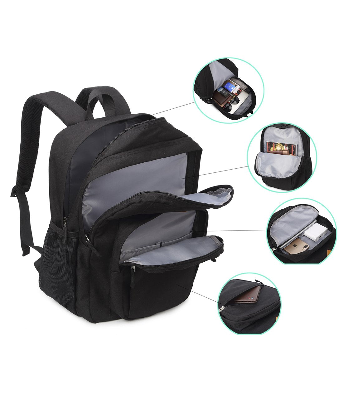 Optima Water-Resistant Women's Travel Backpack - Classic Design