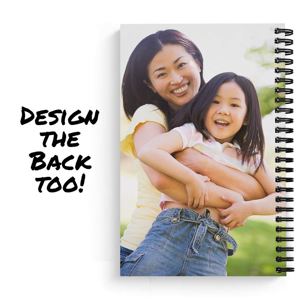 Optima Custom Photo Upload Notebook - 5.5” x 8.5”, Laminated Cover
