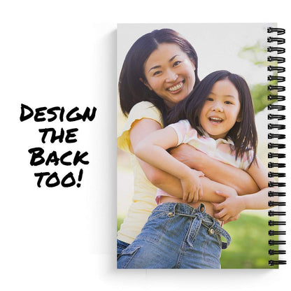 Optima Custom Photo Upload Notebook - 5.5” x 8.5”, Laminated Cover