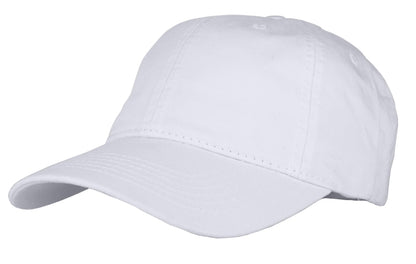 Optima Adjustable Cotton Twill Baseball Cap - Unstructured, Black