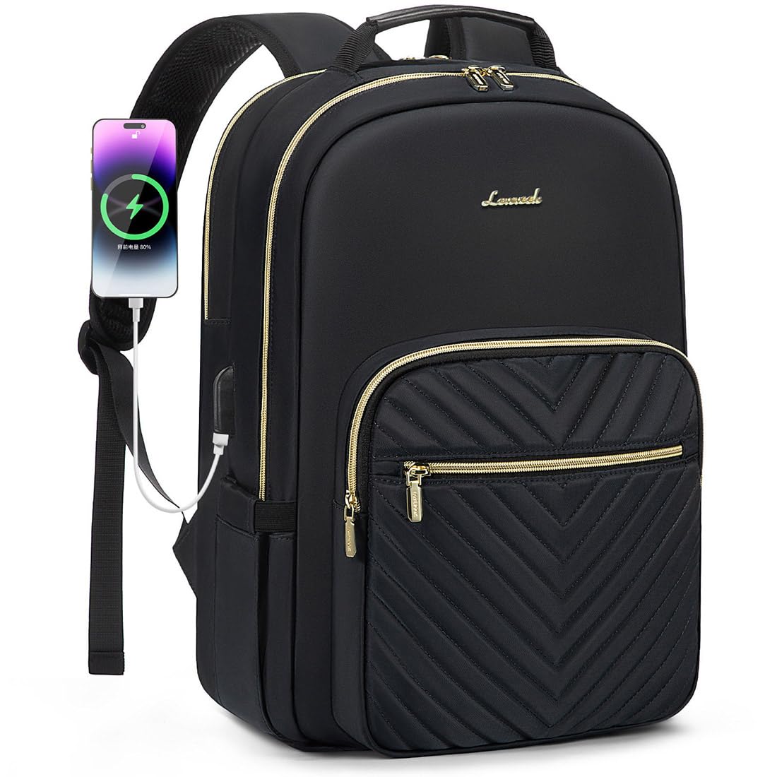 Optima Women's 15.6" Laptop Backpack - Waterproof & Anti-Theft
