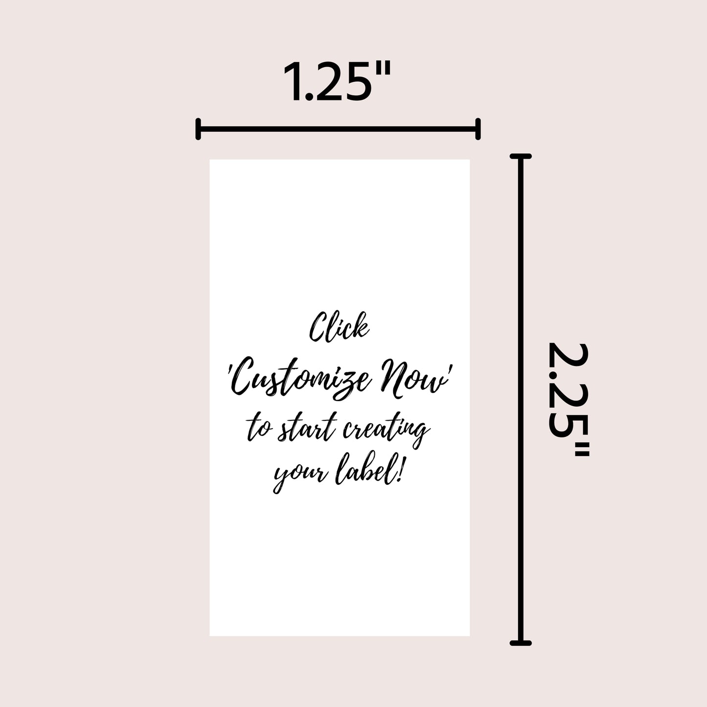 Optima Custom Hand Sanitizer Labels - 20 Rectangular Stickers