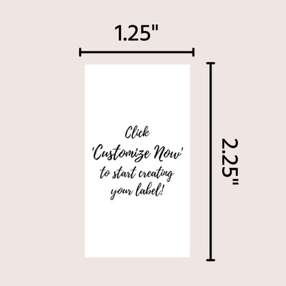Optima Custom Hand Sanitizer Labels - 20 Rectangular Stickers