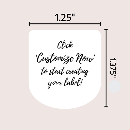 Optima Custom Hand Sanitizer Labels - Personalized Sheet of 30