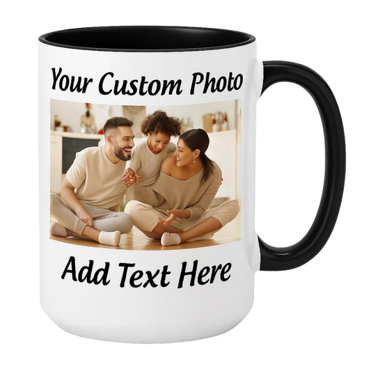 Optima Custom 15oz Ceramic Coffee Mug - Personalized Gift
