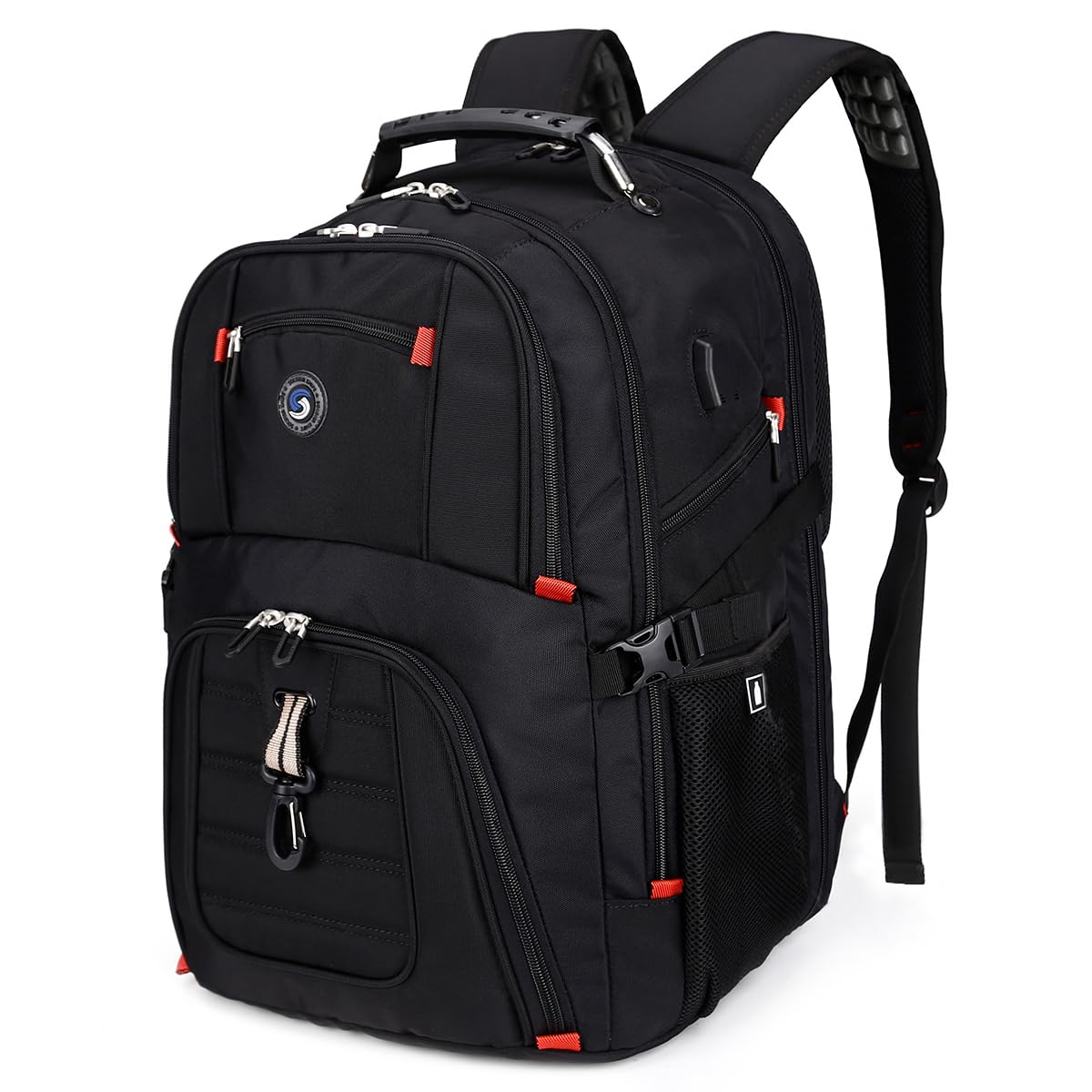 Optima Premium 50L Travel Laptop Backpack - USB Charging, Fits 17''