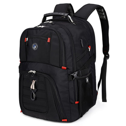 Optima Premium 50L Travel Laptop Backpack - USB Charging, Fits 17''