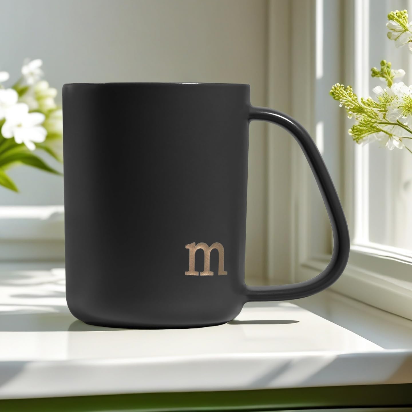 Optima Elegant Ceramic Mug - 15 oz Personalized Coffee Cup