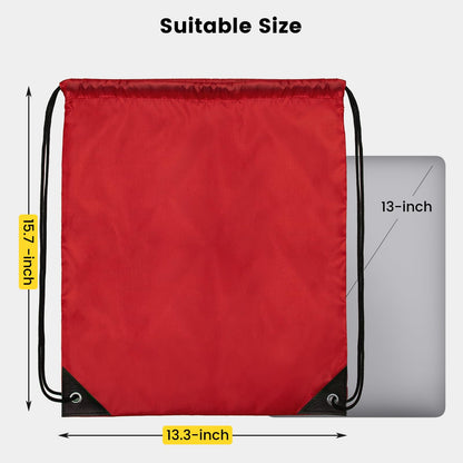 Optima Premium Drawstring Backpack - 100 Pack, 20 Colors, Customizable