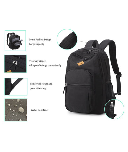 Optima Water-Resistant Women's Travel Backpack - Classic Design