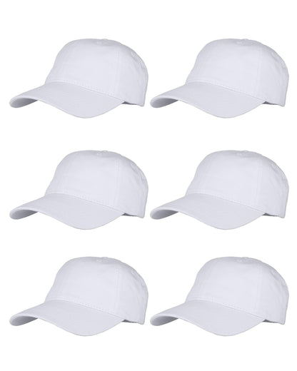 Optima Adjustable Cotton Twill Baseball Cap - Unstructured, Black