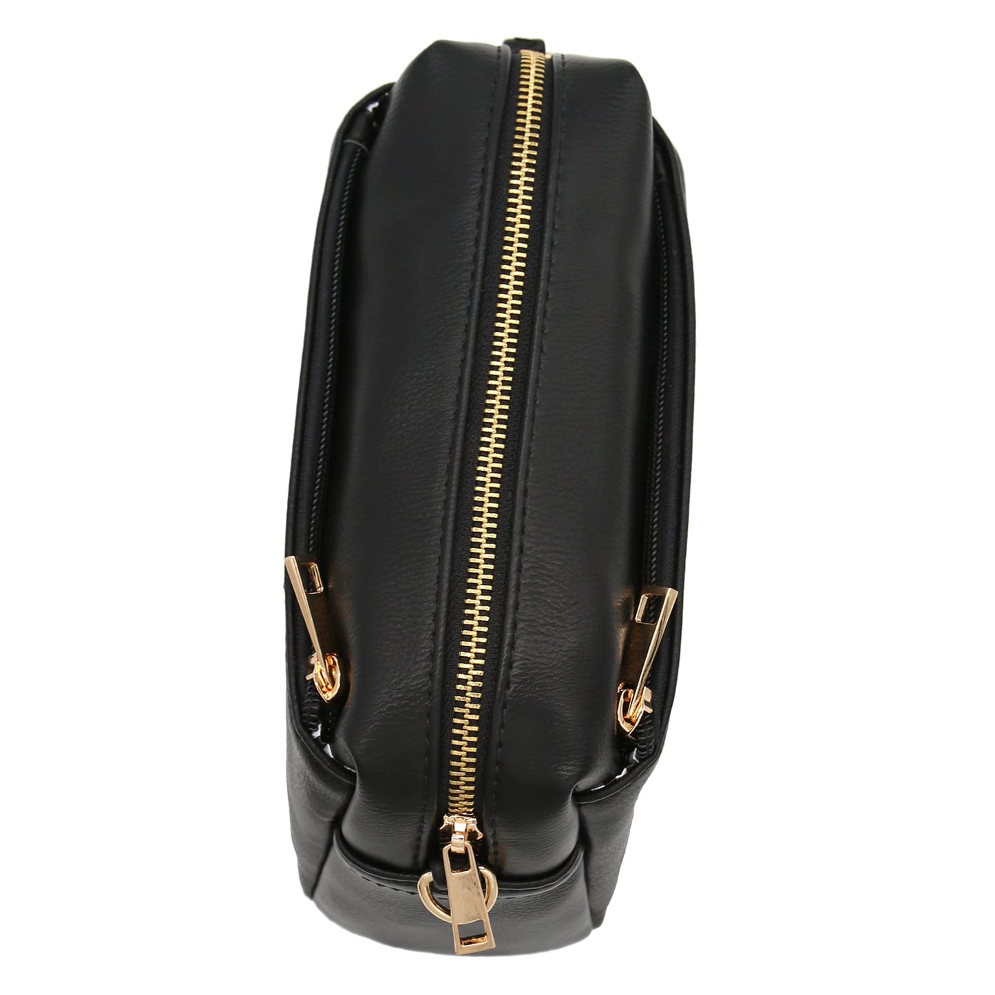 Optima FashionPuzzle Triple Zip Small Crossbody Bag - Stylish & Versatile